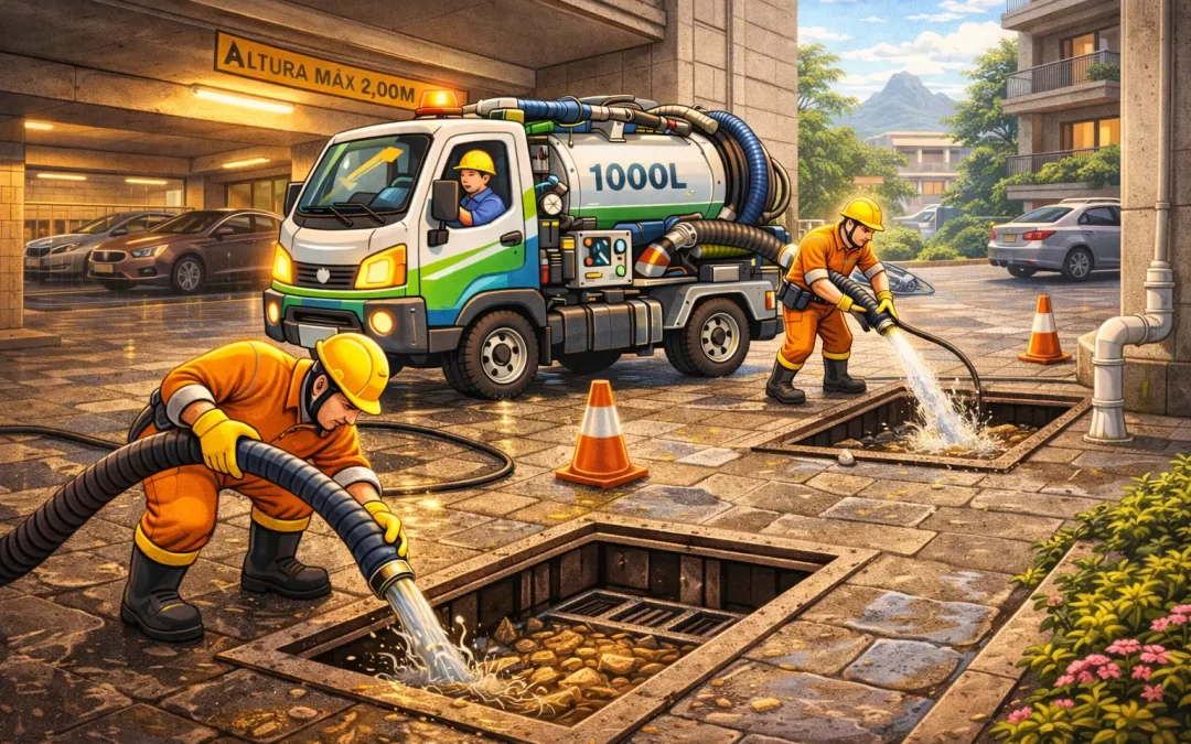 Acessibilidade para serviços de desentupimento com veículos compactos RJ.