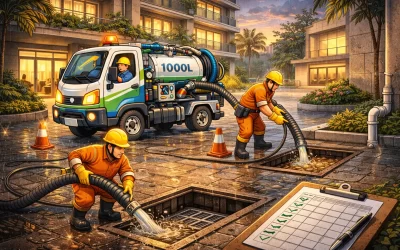 Plano de manutenção preventiva de desentupimento para condomínios com veículos pequenos RJ.