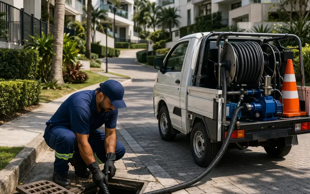 Acessibilidade para serviços de desentupimento em regiões de difícil acesso com veículos compactos RJ