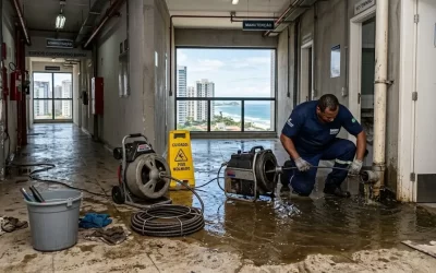 Problemas recorrentes de esgoto em prédios comerciais no Rio de Janeiro