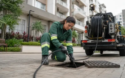 Desentupidora RJ: Caminhão de hidrojateamento para esgoto pesado em prédios no RJ