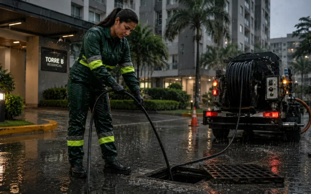 Desentupidora RJ: Desentupimento em áreas técnicas de edifícios comerciais