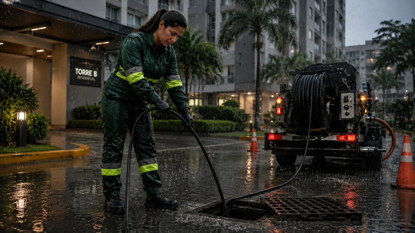 Desentupidora RJ: Desentupimento em áreas técnicas de edifícios comerciais